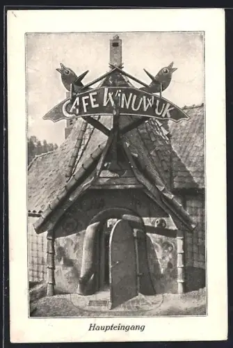 AK Bad Harzburg /Elfenecke, Café Winuwuk, Haupteingang