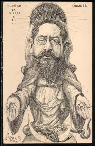 Künstler-AK Charles Denizard (Orens): Rouvier la Viaerge!?!, Finances, Karikatur