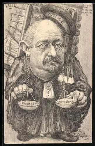 Künstler-AK Charles Denizard (Orens): Valle de Guel cote penchera la balance