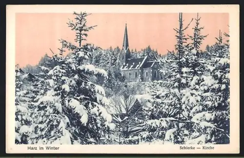 AK Schierke, Kirche im Winter
