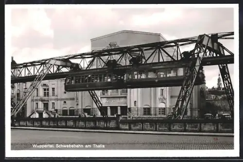 AK Wuppertal, Schwebebahn am Thalia