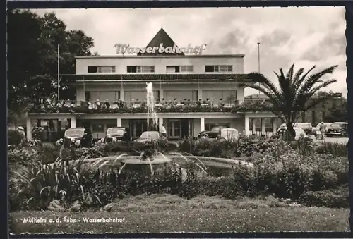 AK Mülheim a. d. Ruhr, Wasserbahnhof, Gasthaus