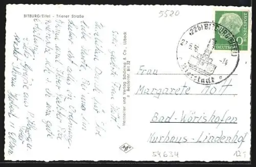 AK Bitburg / Eifel, Trierer Strasse