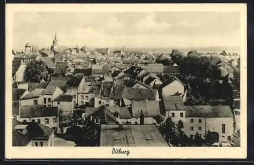 AK Bitburg, Totalansicht aus der Vogelschau