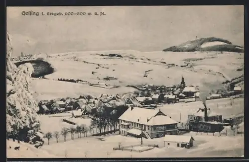 AK Geising, Panorama im Winter