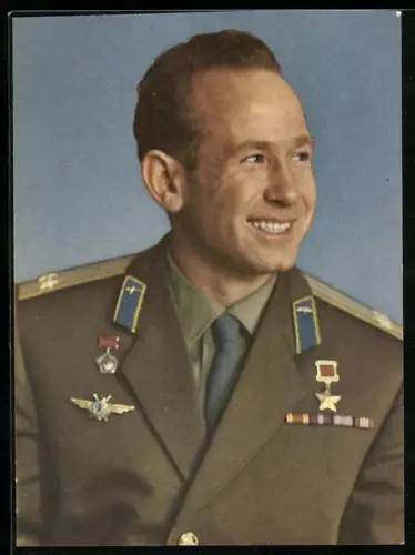 AK Kosmonaut Oberstleutnant A. A. Leonow, Held der Sowjetunion, Raumfahrt