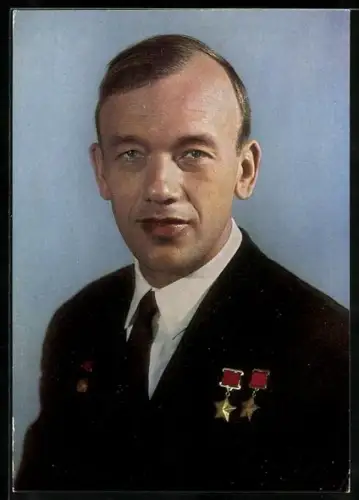 AK Kosmonaut Bordingenieur A. S. Jelisejew, Besatzungsmitglied von Sojus-5, Sojus-8 und Sojus-10, Raumfahrt