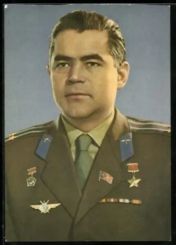 AK Kosmonaut Oberstleutnant A. G. Nikolajew, Held der Sowjetunion, Raumfahrt