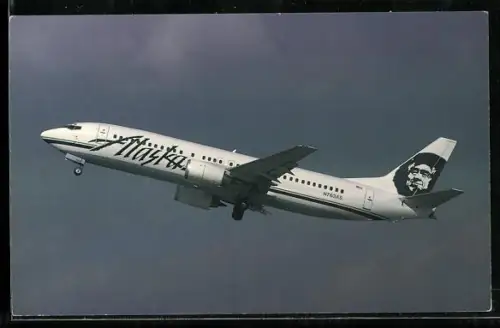 AK Passagierflugzeug Boeing B-737-4Q8 der Alaska Airlines nach dem Start