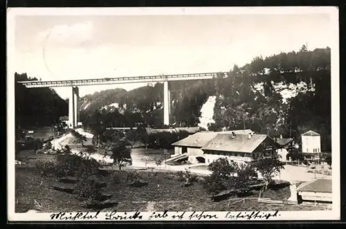 AK Ansicht der Mangfallbrücke der Reichsautobahn München-Salzburg