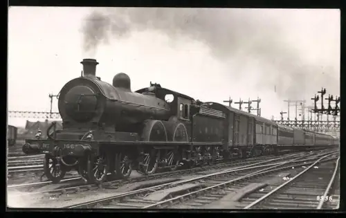 AK Britische Lokomotive Nr. 1665 der LNER nach Verlassen von York, englische Eisenbahn