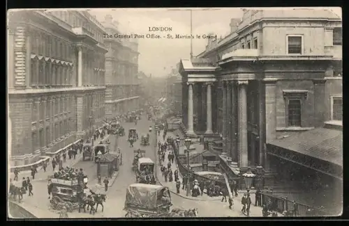 AK London, The General Post Office, St. Martin`s le Grand