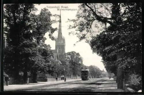 AK Wolverhampton, Tettenhall Road with a bus