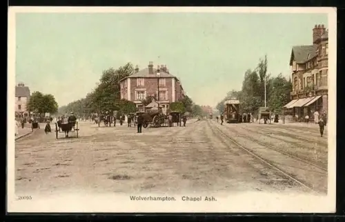 AK Wolverhampton, Chapel Ash with a tram