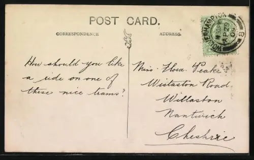 AK Wolverhampton, Queen Square with tram