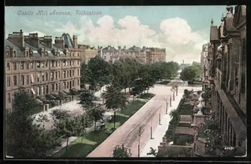 AK Folkestone, Castle Hill Avenue