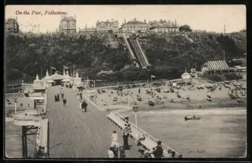 AK Folkestone, On the Pier