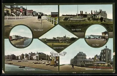 AK Deal, Castle, The Strand, Bandstand & Timeball