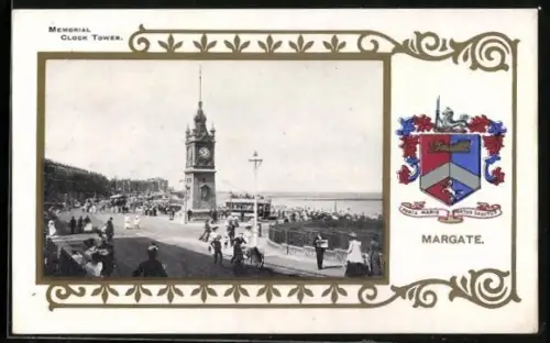 AK Margate, Memorial Clock Tower, Wappen