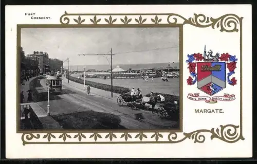 AK Margate, Fort Crescent, Wappen