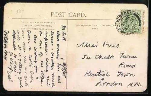 AK Folkstone, S.E. & C. Rly. Pier