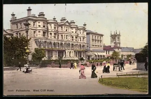 AK Folkestone, West Cliff Hotel