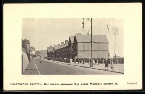 AK Sandgate, Coastguard station with Sir John Moore`s Memorial