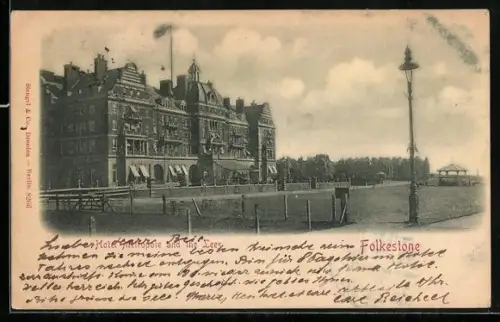 AK Folkestone, Hotel Metropole and the Lees