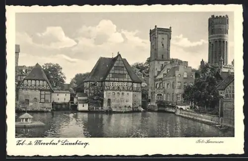 AK Lüneburg /Wasserturm, Alte Türme, Wasserviertel