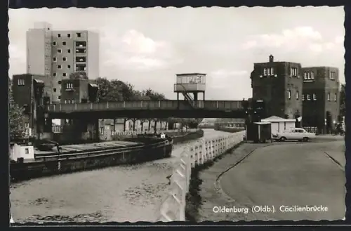 AK Oldenburg /Oldb., Cäcilienbrücke