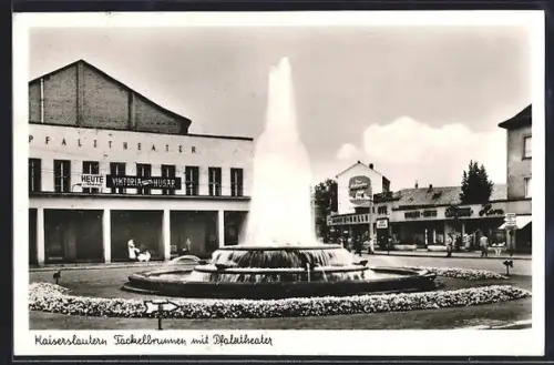 AK Kaiserslautern, Fackelbrunnen, Pfalztheater