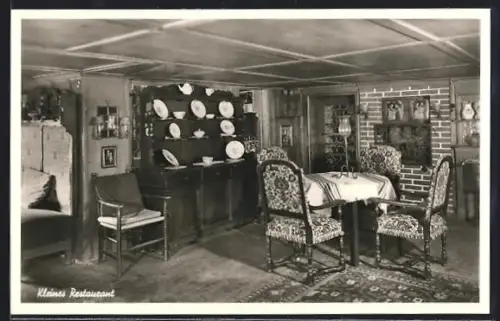 AK Hinterzarten /Hochschwarzwald, Hotel Adler und Adlerwirtshaus, kleines Restaurant