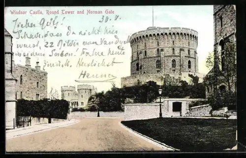 AK Windsor, Castle, Round Tower and Norman Gate