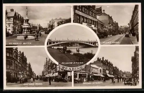 AK Reading, St. Mary`s Butts, Kings Road, Oxford Road, Broad Street