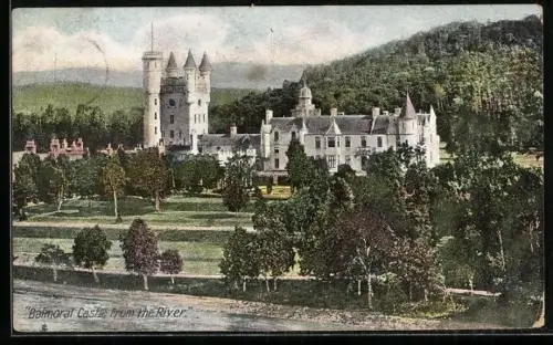 AK Balmoral, Balmoral Castle from the River