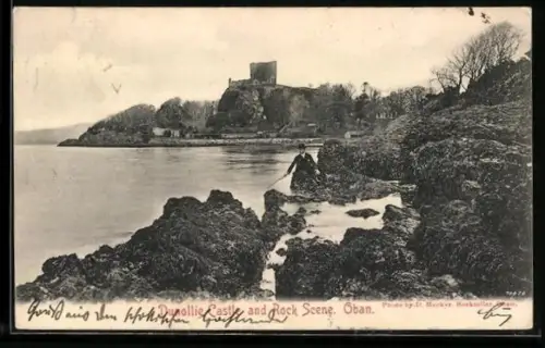 AK Oban, Dunollie Castle and Rock Scene