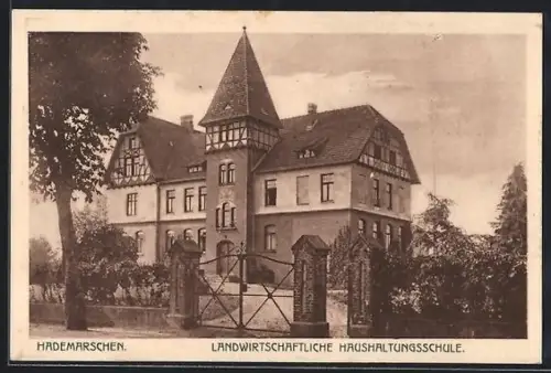 AK Hademarschen, Landwirtschaftliche Haushaltungsschule