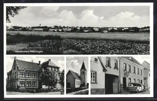 AK Neukirchen-Mehlingen, Kolonialwaren & Gastwirtschaft zum Löwen von Otto Schmitt