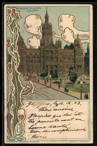 Lithographie Glasgow, Municipal Buildings