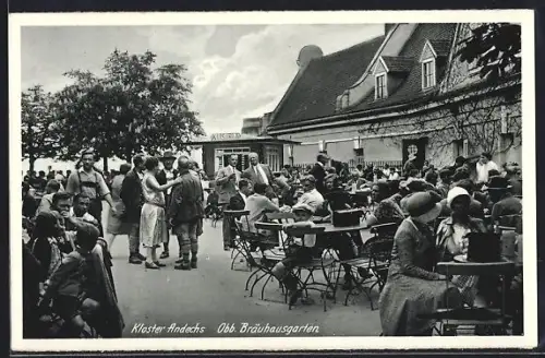 AK Andechs, Kloster, Gasthaus Obb. Bräuhausgarten