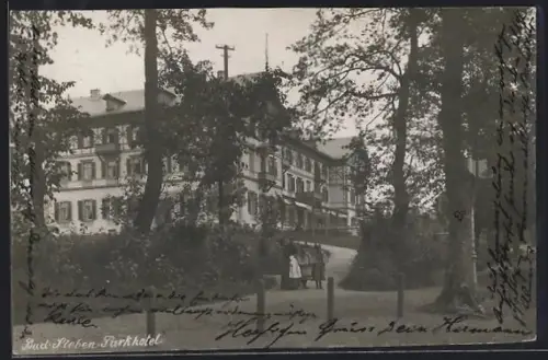 AK Bad Steben, Blick zum Parkhotel