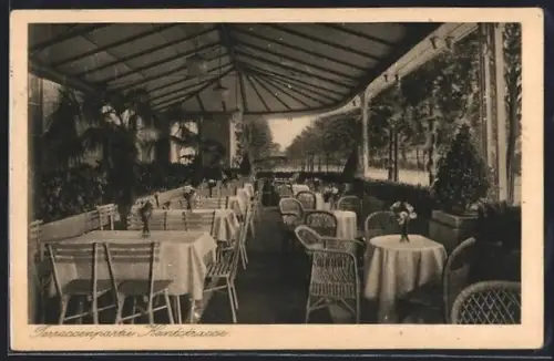 AK Berlin-Charlottenburg, Regina-Palast, Terrassenpartie