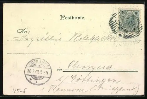 AK Rauchender Mann beim Kegeln