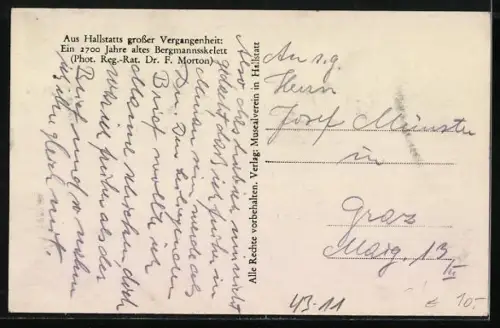AK Hallstatt, Bergmannsskelett