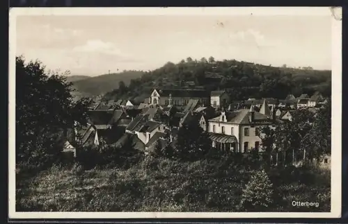 AK Otterberg, Ortsansicht mit Abteikirche