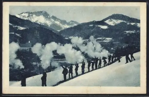 AK Berchtesgaden, Weihnachtsschiessen im Winter