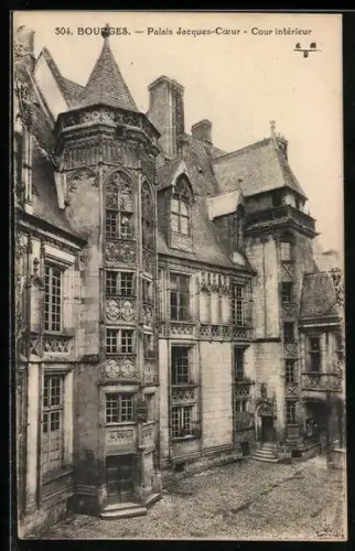 AK Bourges, Palais Jacques-Coeur, Cour intérieure