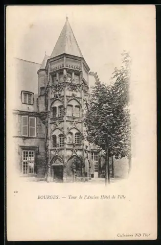 AK Bourges, Tour de l`Ancien Hôtel de Ville