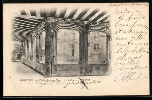 AK Bourges, Palais Jacques Coeur, le Cloître du Pilori