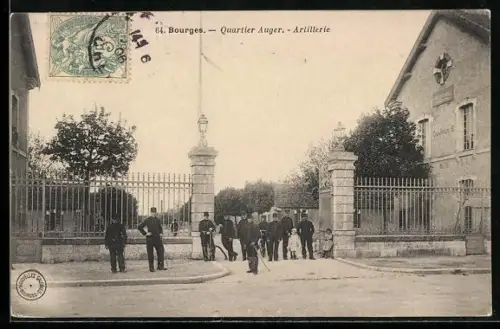 AK Bourges, Quartier Auger, Artillerie